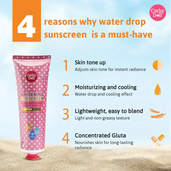 L-glutathione Magic Cream SPF50 PA+++ 60ml Cathy Doll (Made in Korea)