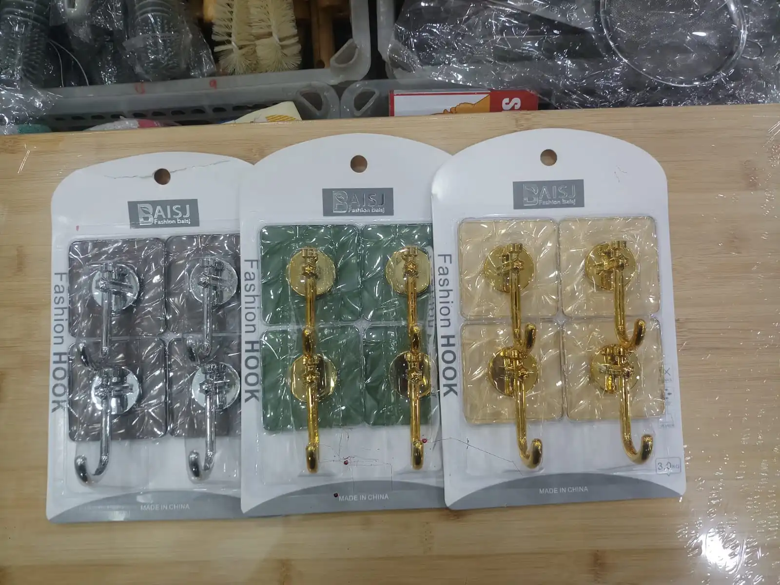 Wall Hooks for Hanging Strong, Adhesive Hooks for Wall Heavy Duty, Wall ...