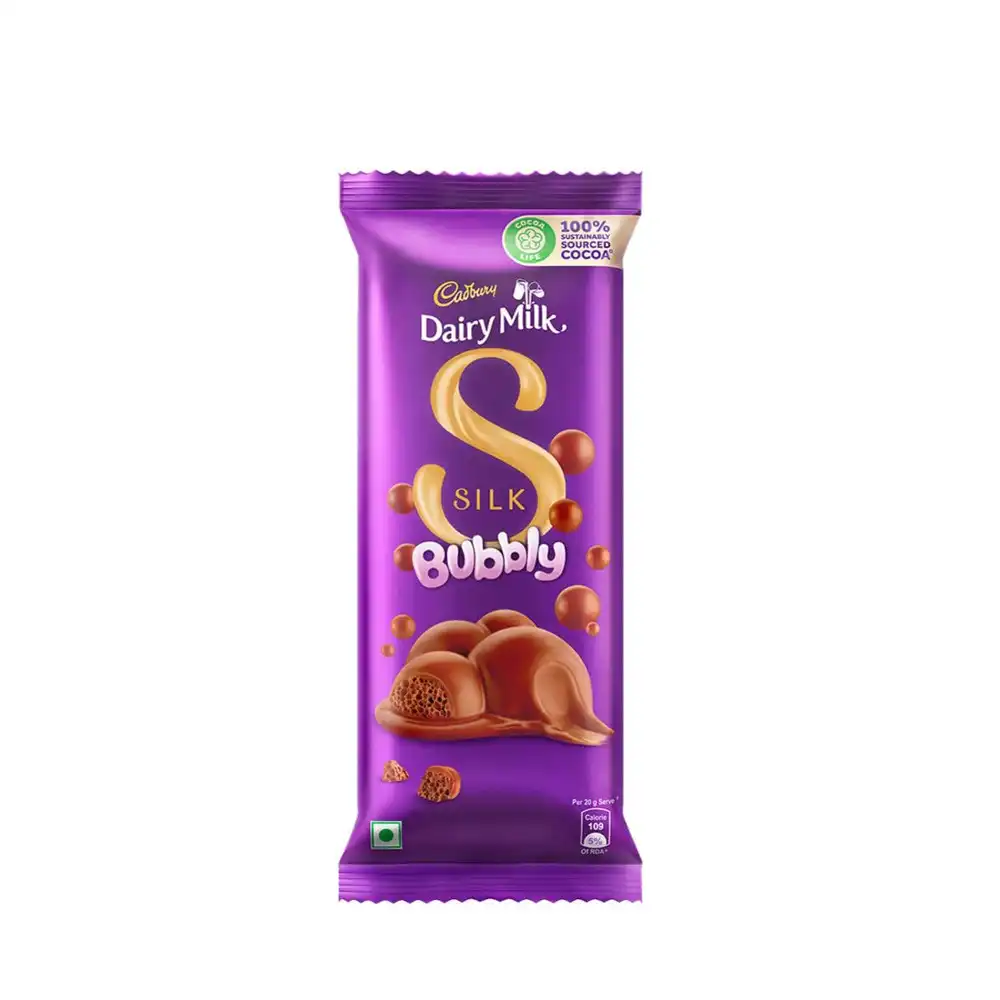 Cadbury Dairy Milk Silk Bubbly Chocolate 120gm